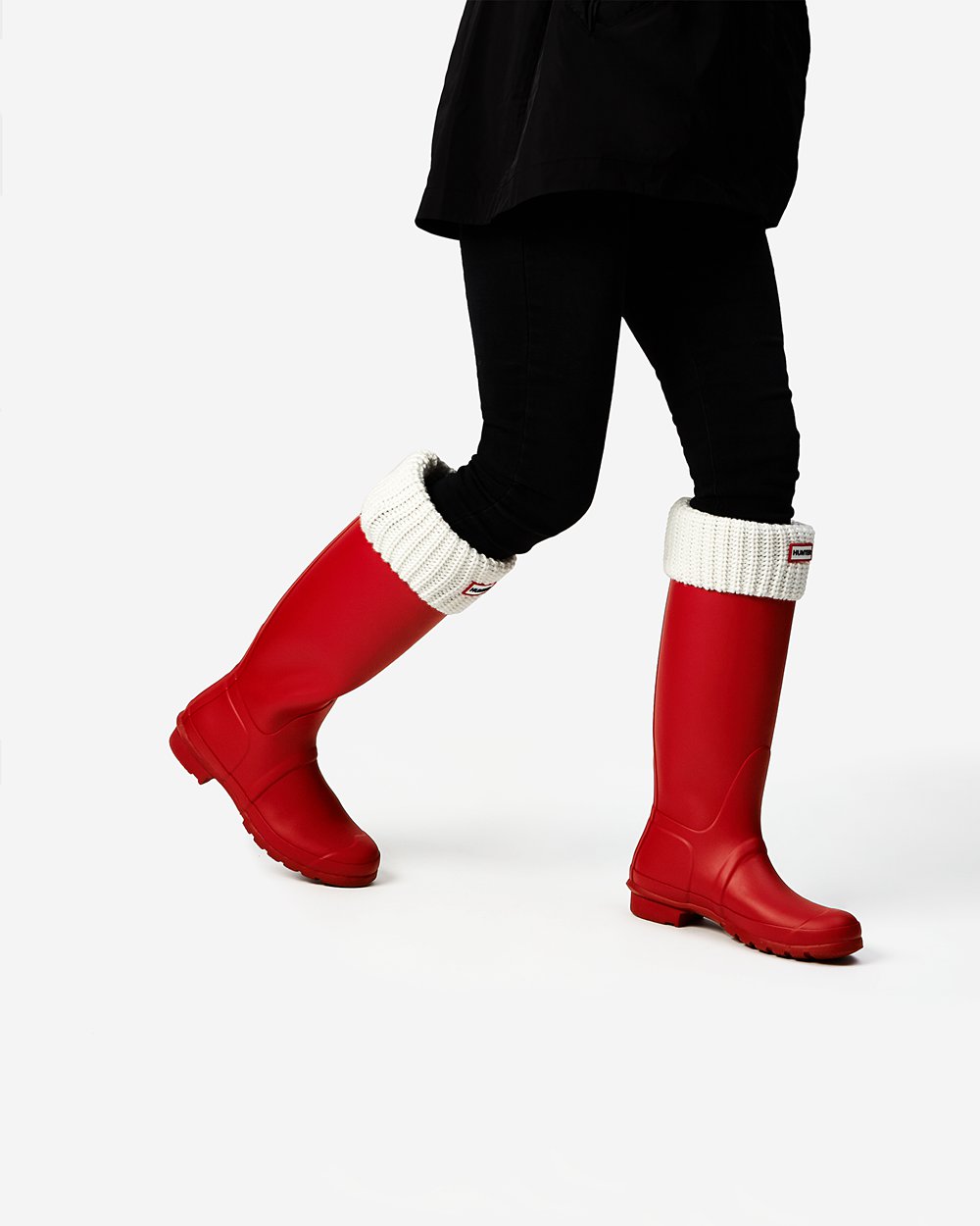 Womens Tall Rain Boots - Hunter Original (96NTAWXZQ) - Red